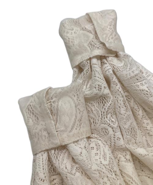 foufou（フーフー ザドレス）foufou (フーフー) lace blouse ホワイト サイズ:表記無しの古着・服飾アイテム