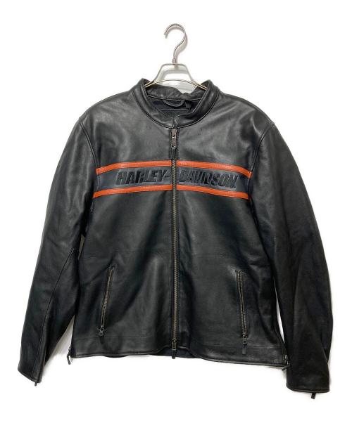 HARLEY-DAVIDSON（ハーレーダビッドソン）HARLEY-DAVIDSON (ハーレーダビッドソン) ビクトリー・レーンIIレザージャケット ブラック サイズ:XL 未使用品の古着・服飾アイテム