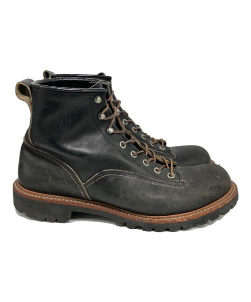 RED WING（レッドウィング）RED WING (レッドウィング) ラインマン ブラック サイズ:US 9Dの古着・服飾アイテム
