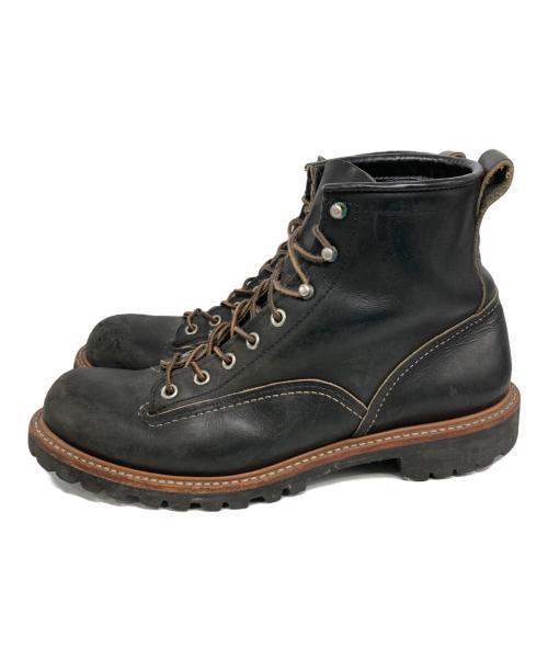 RED WING（レッドウィング）RED WING (レッドウィング) ラインマン ブラック サイズ:US 9Dの古着・服飾アイテム