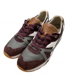 DIADORA（ディアドラ）の古着「ローカットスニーカー」｜ボルドー