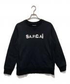 A.P.C.×sacaiアーペーセー×サカイ）の古着「APC Tani Sweatshirt」｜ブラック