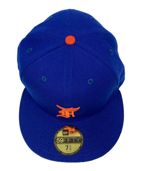 New Era（ニューエラ）New Era (ニューエラ) FOG ESSENTIALS (フィアオブゴッド エッセンシャル) Fロゴ刺繍キャップ ブルー×オレンジ サイズ:7 5/8 未使用品の古着・服飾アイテム