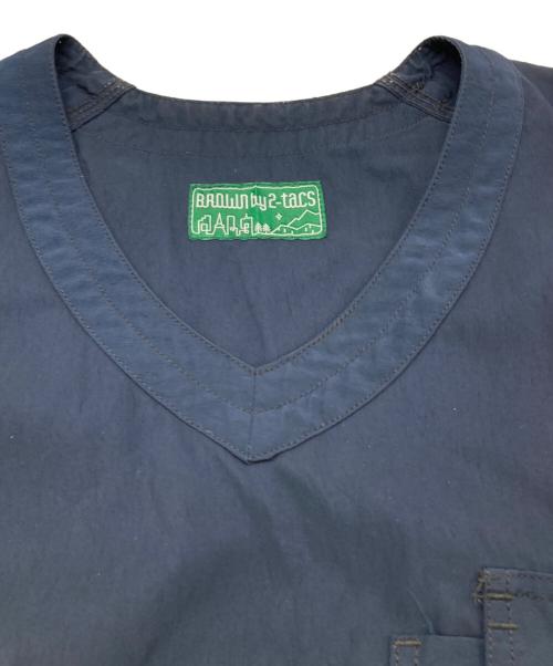 BROWN by 2-tacs（ブラウンバイツータックス）BROWN by 2-tacs (ブラウンバイツータックス) ALMIGHTYベスト ネイビー サイズ:LARGEの古着・服飾アイテム