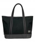 PORTER GIRLポーターガール）の古着「BOYFRIEND TOTE(M)」｜ブラック×グレー