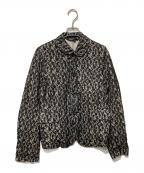BLACK COMME des GARCONSブラックコムデギャルソン）の古着「丸襟総レースジャケット」｜ブラック