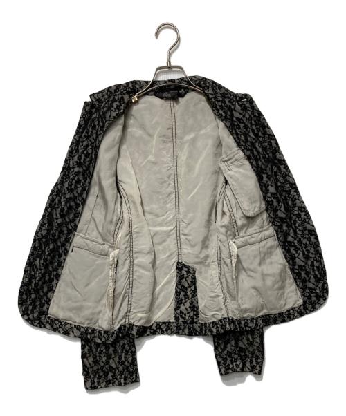 BLACK COMME des GARCONS（ブラックコムデギャルソン）BLACK COMME des GARCONS (ブラックコムデギャルソン) 丸襟総レースジャケット ブラック サイズ:XSの古着・服飾アイテム