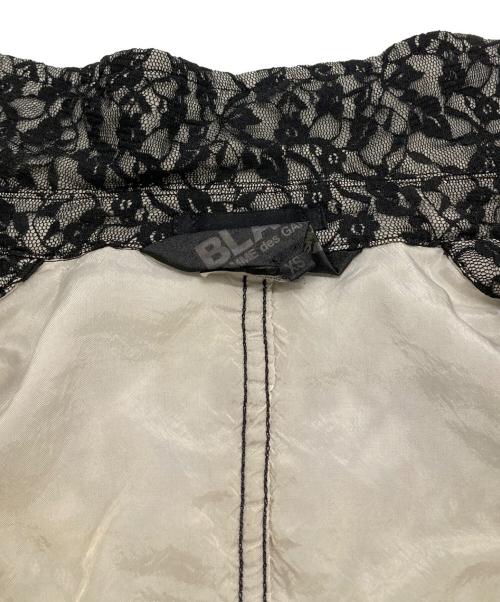 BLACK COMME des GARCONS（ブラックコムデギャルソン）BLACK COMME des GARCONS (ブラックコムデギャルソン) 丸襟総レースジャケット ブラック サイズ:XSの古着・服飾アイテム