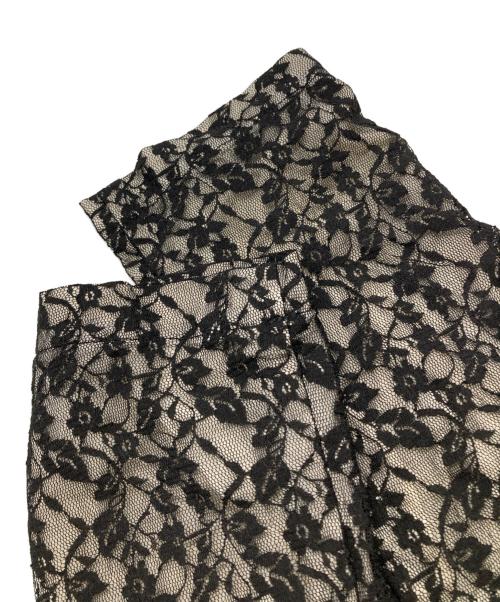 BLACK COMME des GARCONS（ブラックコムデギャルソン）BLACK COMME des GARCONS (ブラックコムデギャルソン) 丸襟総レースジャケット ブラック サイズ:XSの古着・服飾アイテム