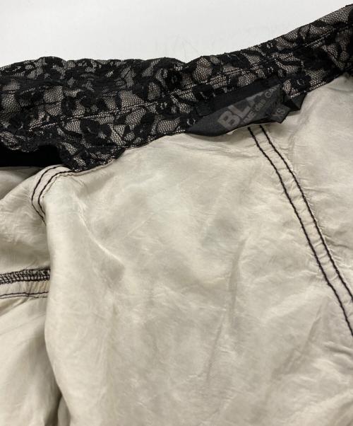 BLACK COMME des GARCONS（ブラックコムデギャルソン）BLACK COMME des GARCONS (ブラックコムデギャルソン) 丸襟総レースジャケット ブラック サイズ:XSの古着・服飾アイテム