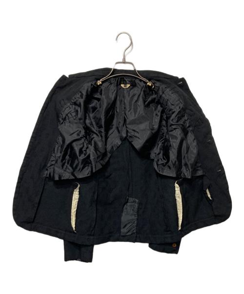 COMME des GARCONS COMME des GARCONS（コムデギャルソン コムデギャルソン）COMME des GARCONS COMME des GARCONS (コムデギャルソン コムデギャルソン) リボンモチーフ丸襟ジャケット ブラック サイズ:XSの古着・服飾アイテム
