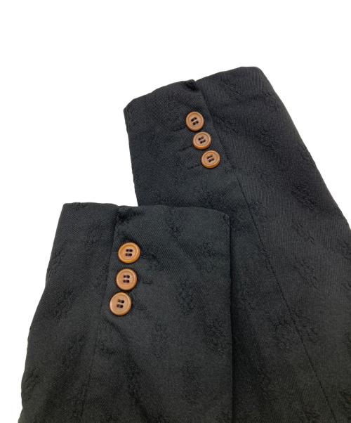 COMME des GARCONS COMME des GARCONS（コムデギャルソン コムデギャルソン）COMME des GARCONS COMME des GARCONS (コムデギャルソン コムデギャルソン) リボンモチーフ丸襟ジャケット ブラック サイズ:XSの古着・服飾アイテム