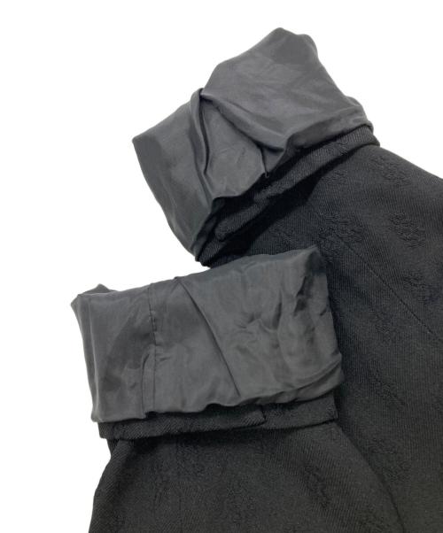 COMME des GARCONS COMME des GARCONS（コムデギャルソン コムデギャルソン）COMME des GARCONS COMME des GARCONS (コムデギャルソン コムデギャルソン) リボンモチーフ丸襟ジャケット ブラック サイズ:XSの古着・服飾アイテム