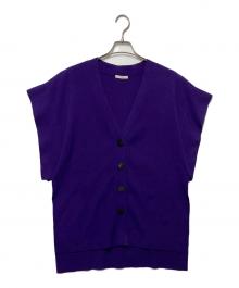 LE PHIL（ル フィル）の古着「ジレ カーディガン」｜パープル