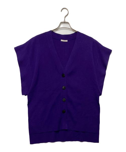 LE PHIL（ル フィル）LE PHIL (ル フィル) ジレ カーディガン パープル サイズ:Fの古着・服飾アイテム