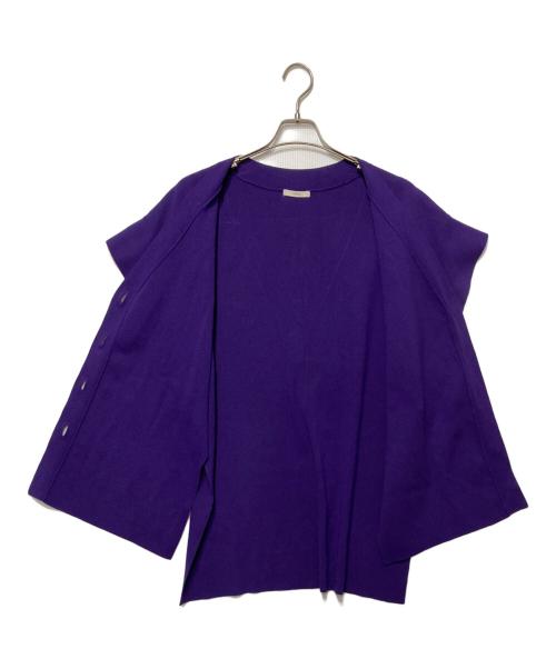 LE PHIL（ル フィル）LE PHIL (ル フィル) ジレ カーディガン パープル サイズ:Fの古着・服飾アイテム