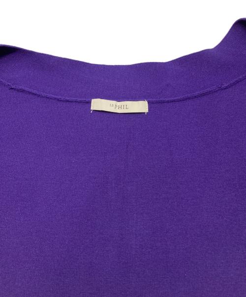 LE PHIL（ル フィル）LE PHIL (ル フィル) ジレ カーディガン パープル サイズ:Fの古着・服飾アイテム