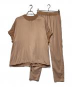 ADOREアドーア）の古着「ダルサテン パンツセットアップ」｜キャメル