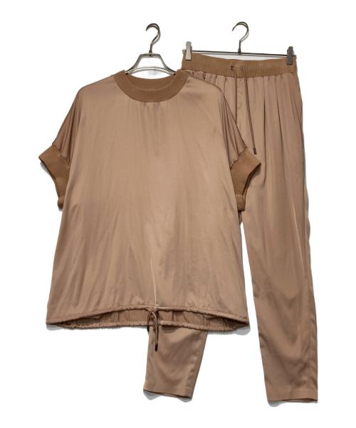 ADORE（アドーア）ADORE (アドーア) ダルサテン パンツセットアップ キャメル サイズ:38の古着・服飾アイテム