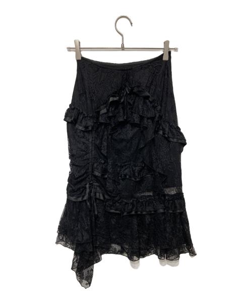 SLY（スライ）SLY (スライ) FRILL LACE スカート ブラック サイズ:1の古着・服飾アイテム