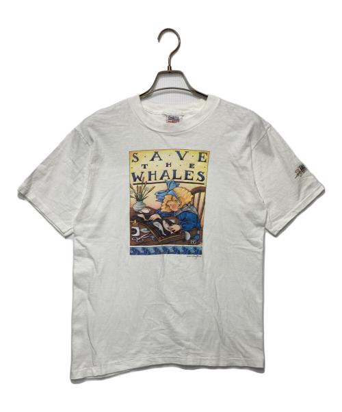 ONEITA（オニータ）ONEITA (オニータ) 90s プリントTシャツ ホワイト サイズ:Lの古着・服飾アイテム