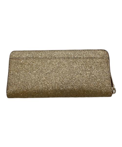 Kate Spade（ケイトスペード）Kate Spade (ケイトスペード) バージェス コートラウンドファスナーウォレット ゴールドの古着・服飾アイテム