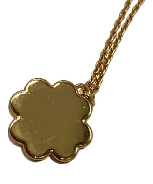 Kate Spade（ケイトスペード）Kate Spade (ケイトスペード) クローバーモチーフネックレス・イヤリングセット ブラック×ゴールドの古着・服飾アイテム