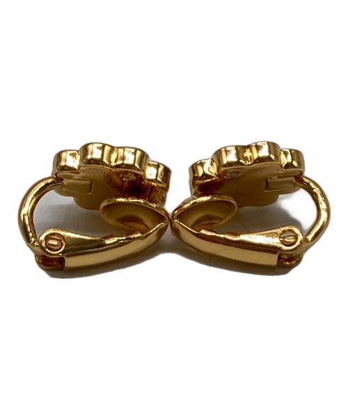 Kate Spade（ケイトスペード）Kate Spade (ケイトスペード) クローバーモチーフネックレス・イヤリングセット ブラック×ゴールドの古着・服飾アイテム