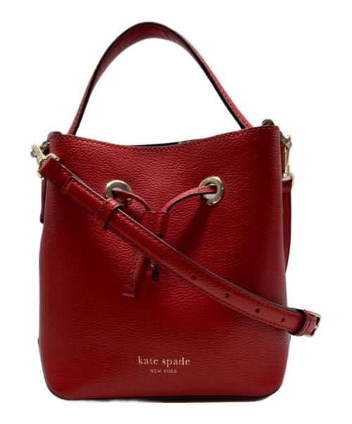 Kate Spade（ケイトスペード）Kate Spade (ケイトスペード) 2WAYバッグ レッドの古着・服飾アイテム