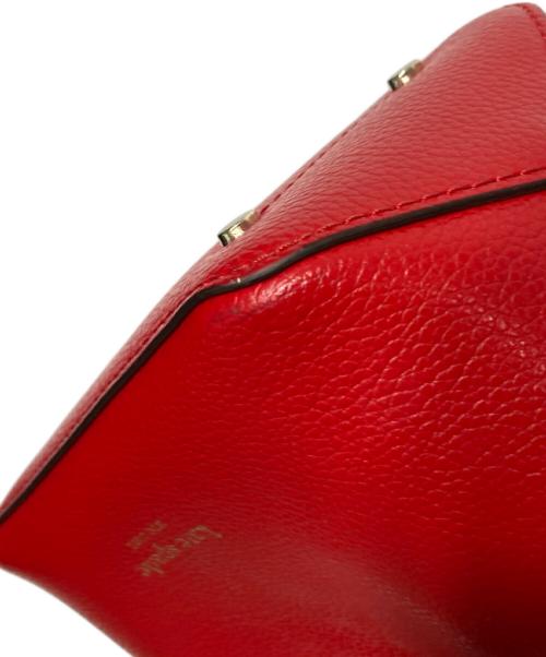 Kate Spade（ケイトスペード）Kate Spade (ケイトスペード) 2WAYバッグ レッドの古着・服飾アイテム