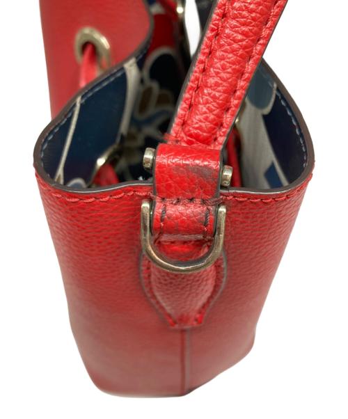 Kate Spade（ケイトスペード）Kate Spade (ケイトスペード) 2WAYバッグ レッドの古着・服飾アイテム