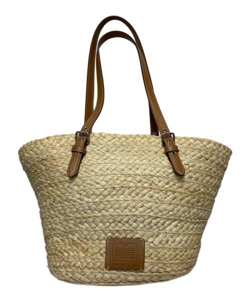 COACH（コーチ）COACH (コーチ) ラージトート カゴバッグ ベージュの古着・服飾アイテム