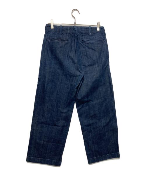 CUSHMAN（クッシュマン）CUSHMAN (クッシュマン) ブラックシャンブレーワイドストレート インディゴ サイズ:W30×L34の古着・服飾アイテム