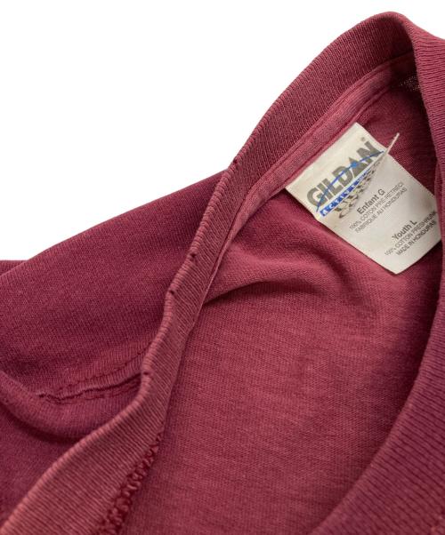 GILDAN（ギルダン）GILDAN (ギルダン) プリントTシャツ ボルドー サイズ:youth Lの古着・服飾アイテム