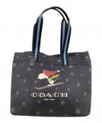 COACH×PEANUTSコーチ×ピーナッツ）の古着「コラボトートバッグ」｜ネイビー