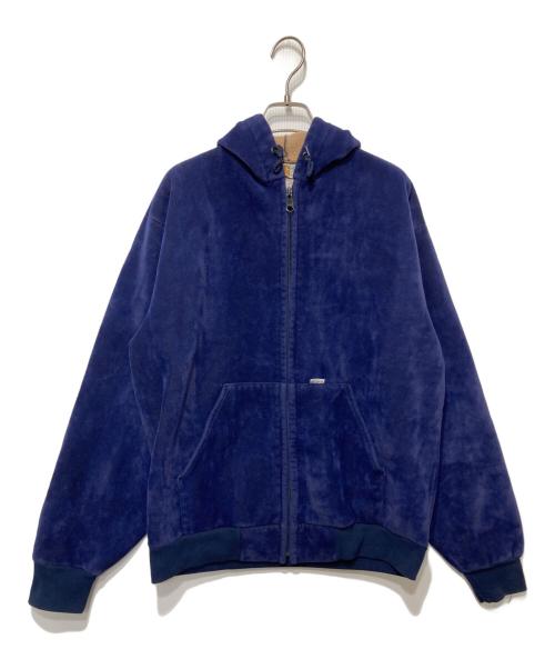 CarHartt（カーハート）CarHartt (カーハート) ベロアジップパーカー ネイビー サイズ:LARGEの古着・服飾アイテム