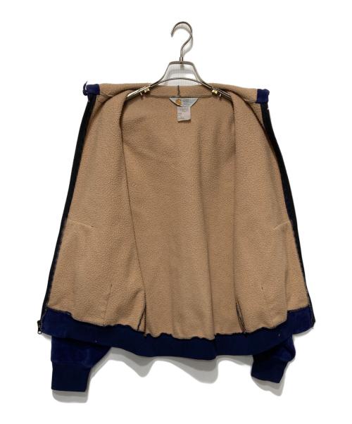 CarHartt（カーハート）CarHartt (カーハート) ベロアジップパーカー ネイビー サイズ:LARGEの古着・服飾アイテム