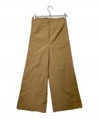 avec deuxclefsアヴェクデュクレ）の古着「ワイドパンツ」｜ベージュ