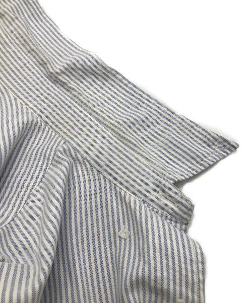 RALPH LAUREN（ラルフローレン）RALPH LAUREN (ラルフローレン) ストライプシャツ スカイブルー サイズ:XLの古着・服飾アイテム