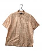 RALPH LAURENラルフローレン）の古着「GREGGOR半袖ボタンダウンシャツ」｜オレンジ