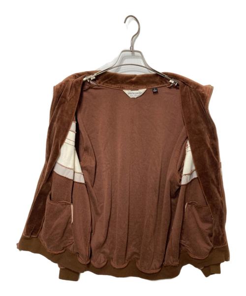 pierre cardin（ピエール・カルダン）pierre cardin (ピエール・カルダン) ベロアトラックジャケット ブラウン サイズ:Lの古着・服飾アイテム