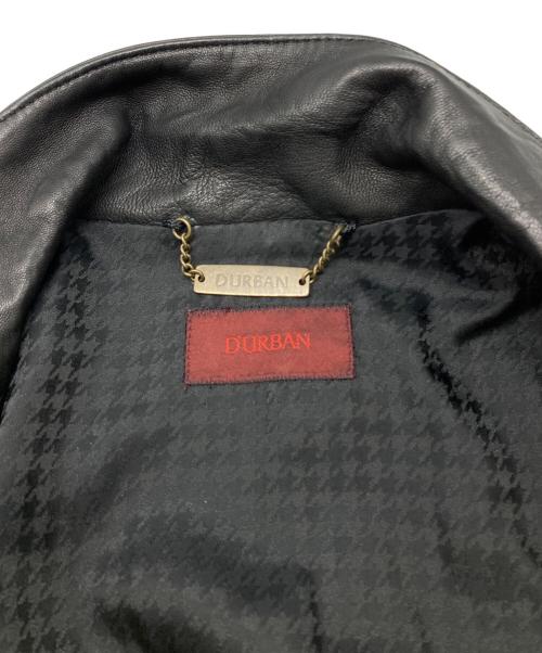 D'URBAN（ダーバン）D'URBAN (ダーバン) ラムレザーコート ブラック サイズ:Lの古着・服飾アイテム