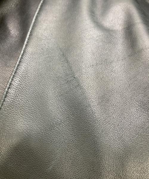 D'URBAN（ダーバン）D'URBAN (ダーバン) ラムレザーコート ブラック サイズ:Lの古着・服飾アイテム