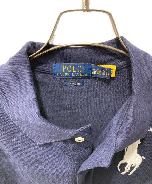 POLO RALPH LAUREN（ポロ・ラルフローレン）POLO RALPH LAUREN (ポロ・ラルフローレン) ビッグポニーポロシャツ ネイビー サイズ:XLの古着・服飾アイテム