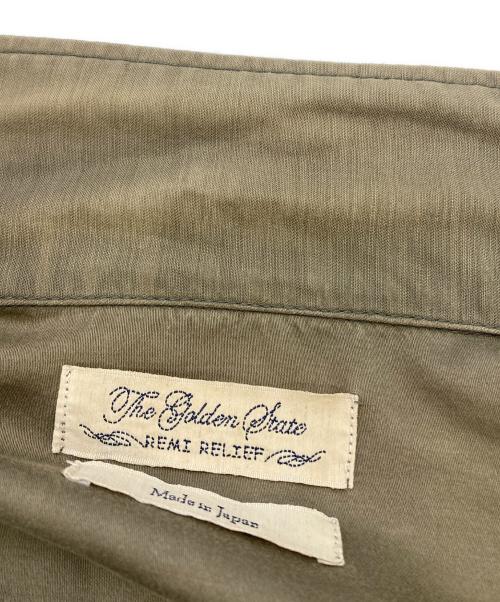 REMI RELIEF（レミレリーフ）REMI RELIEF (レミレリーフ) 装飾ワークシャツ ブラウン サイズ:Mの古着・服飾アイテム