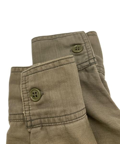 REMI RELIEF（レミレリーフ）REMI RELIEF (レミレリーフ) 装飾ワークシャツ ブラウン サイズ:Mの古着・服飾アイテム