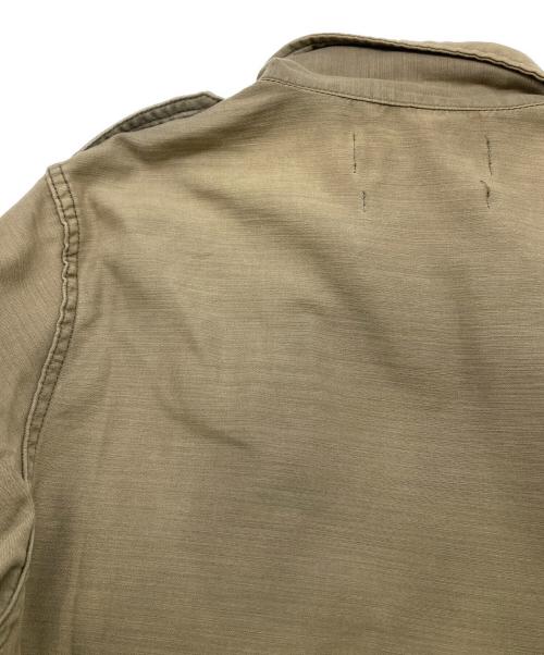 REMI RELIEF（レミレリーフ）REMI RELIEF (レミレリーフ) 装飾ワークシャツ ブラウン サイズ:Mの古着・服飾アイテム