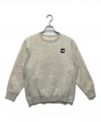 THE NORTH FACEザ ノース フェイス）の古着「Square Logo Crew」｜ベージュ