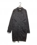 DIESELディーゼル）の古着「ワークシャツワンピース」｜グレー