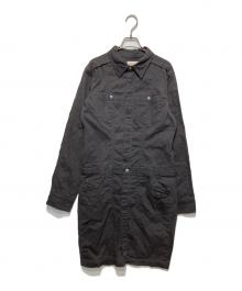 DIESEL（ディーゼル）の古着「ワークシャツワンピース」｜グレー